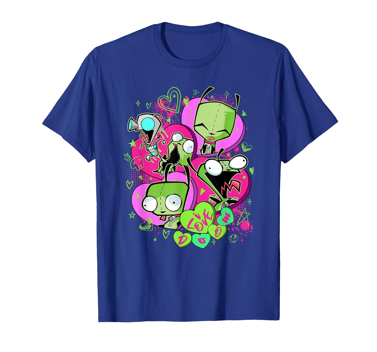 Invader Zim Valentine's Day Gir I Love Doom Poster T-Shirt