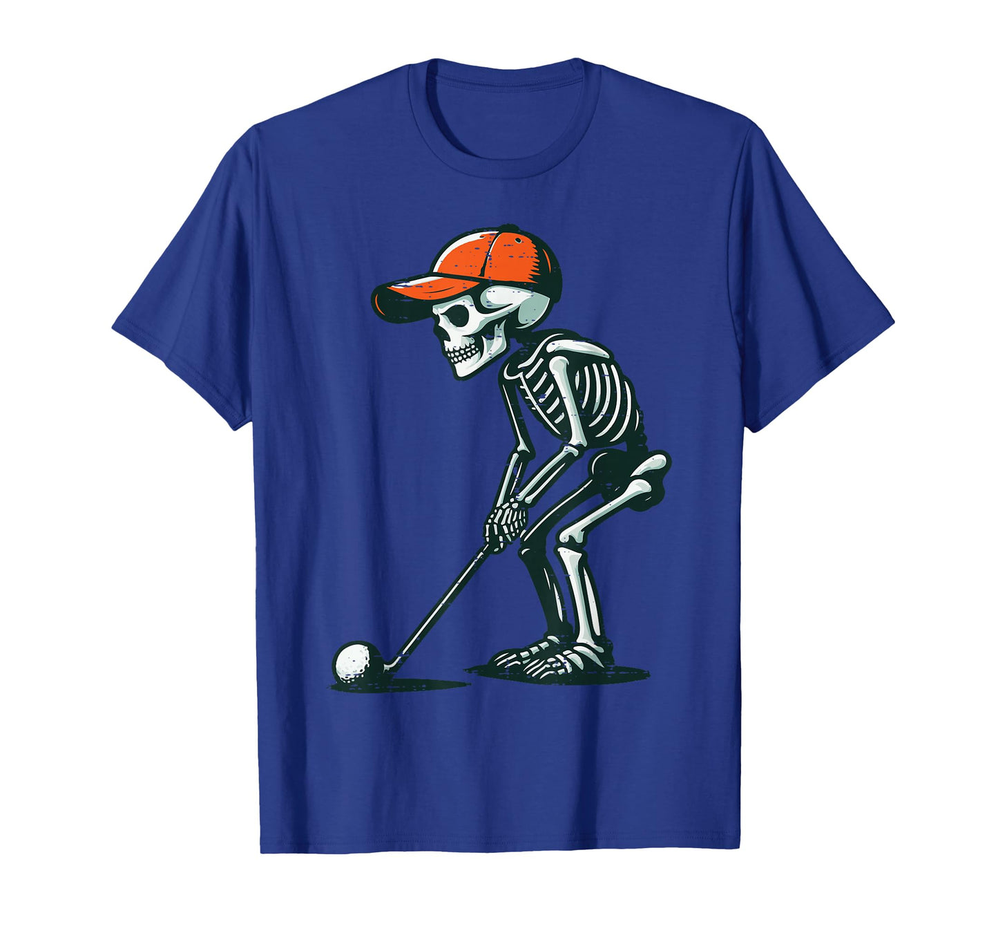 Halloween Skeleton Golf Golfer Costume Dad Men Women Kids T-Shirt