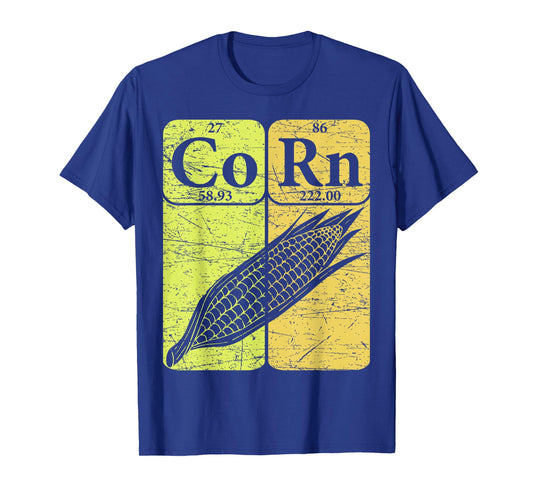 Corn Periodic Table Elements Corn Lover Retro Sweet Corn T-Shirt