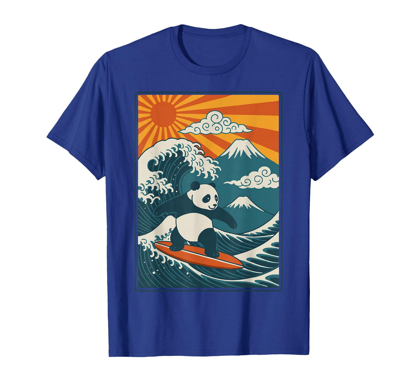 Panda Surfing Japanese T-Shirt