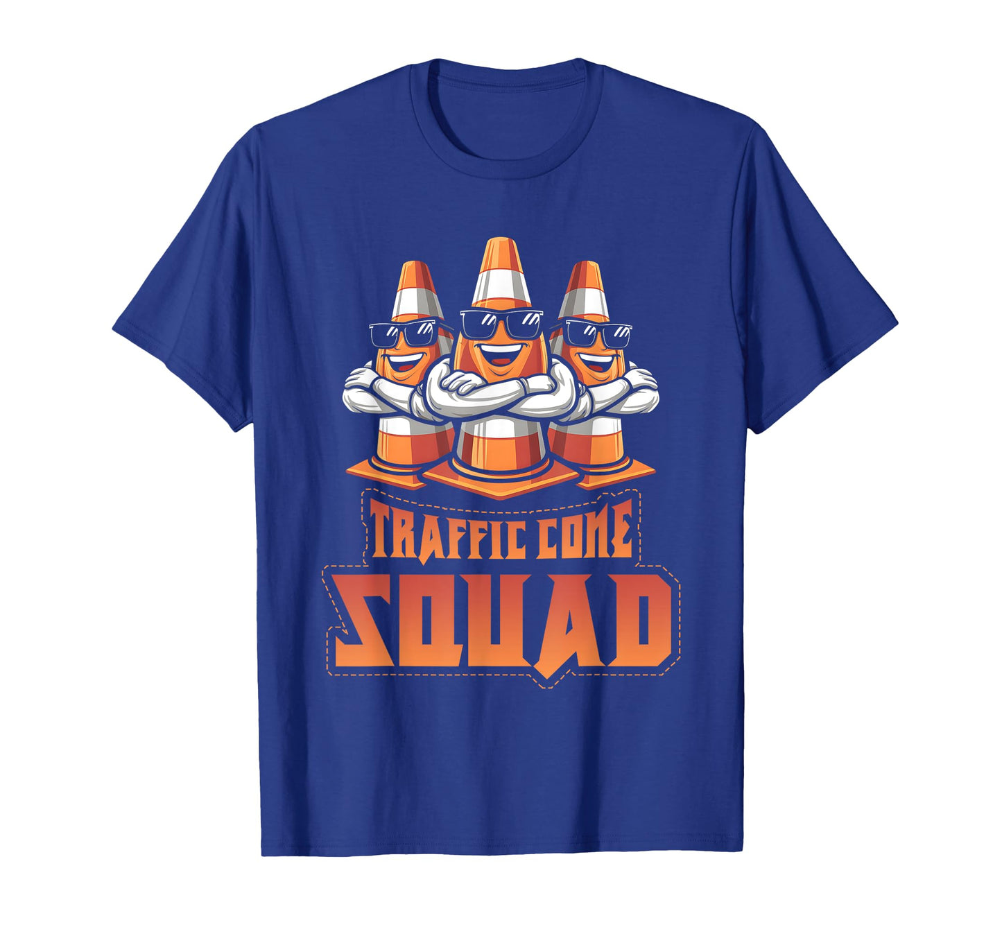 Meme Kawaii Traffic Cone Squad Wearing Sunglass T-Shirt