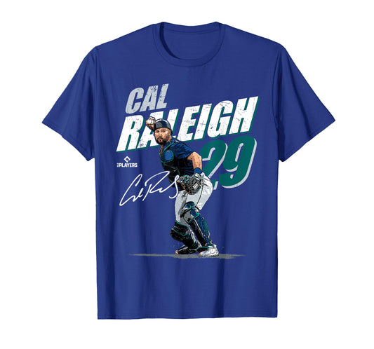 Cal Raleigh | Seattle MLB Baseball Players | MLBCRA204M T-Shirt