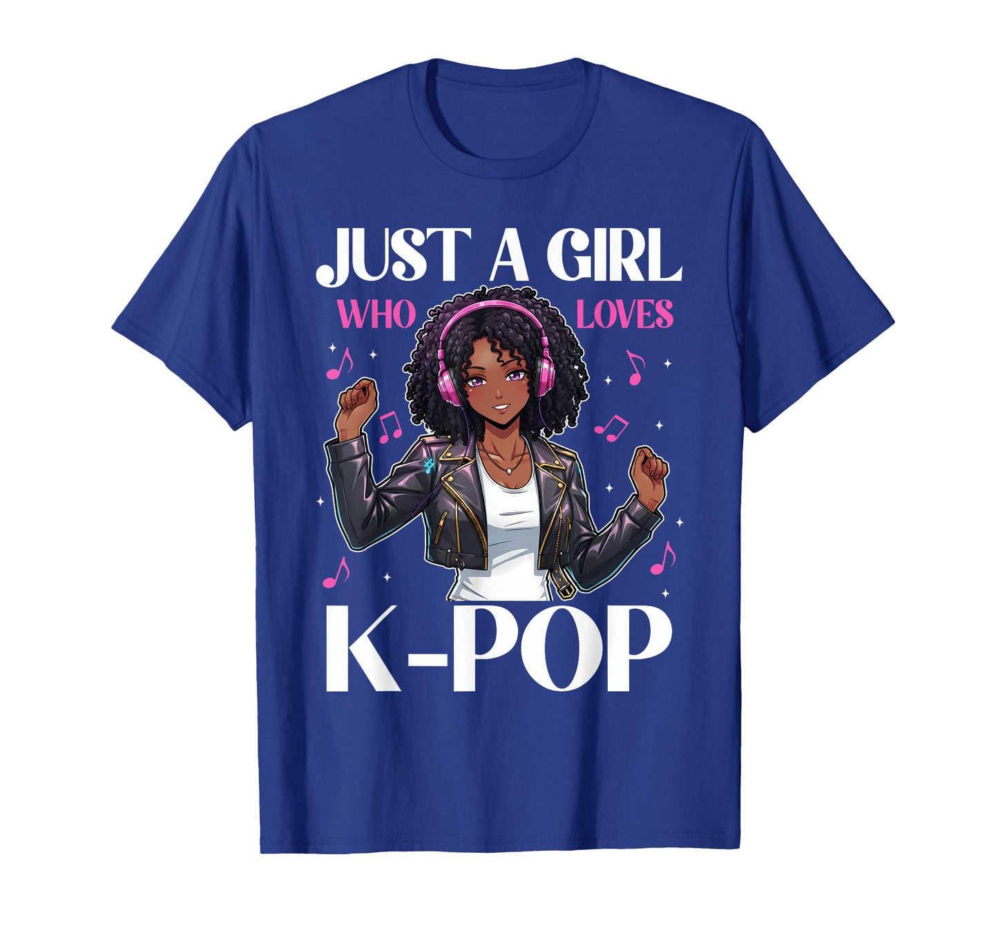 Just a Girl Who Loves K-Pop Anime Design T-Shirt