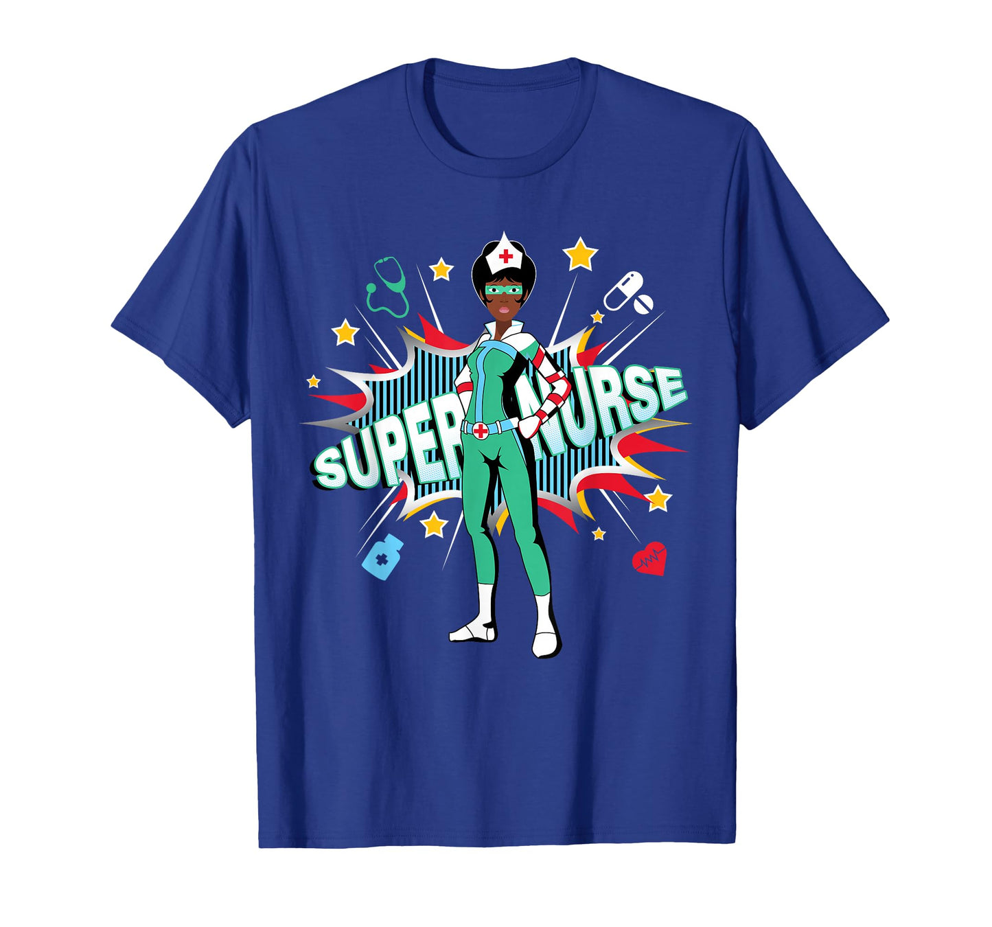 Black Nurses Rock Shirt | Super Hero Funny Black RN Nurse T-Shirt