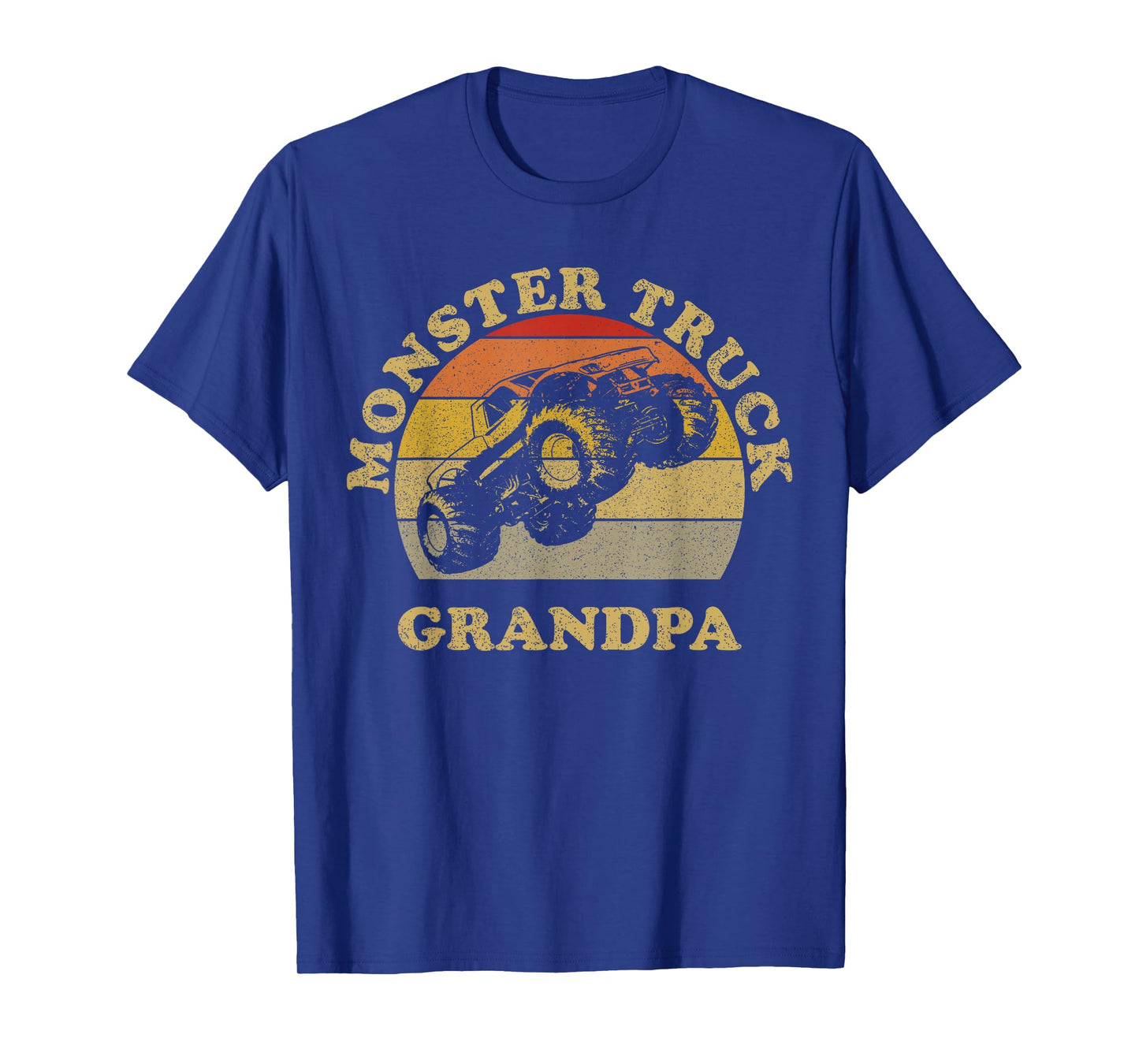 Monster Truck Tshirt Grandpa For Grandfather Retro Vintage T-Shirt