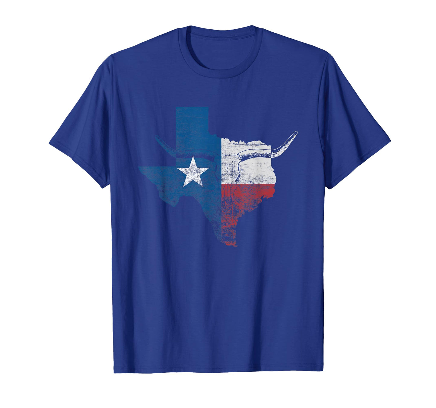 Texas Flag Shirt. Vintage Texas Flag Longhorn Skull Retro TX T-Shirt