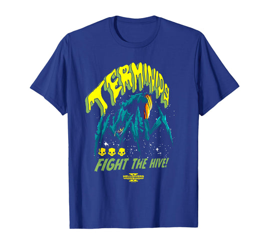 Helldivers 2 Sony Playstation Video Game Retro Terminids T-Shirt