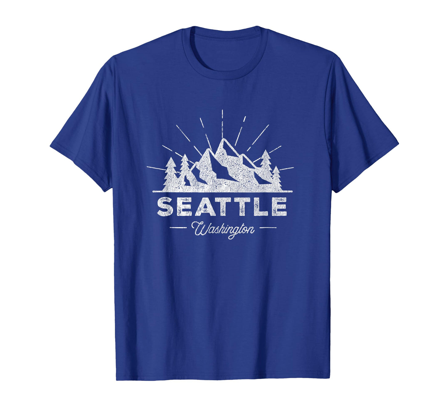 Seattle Washington WA T Shirt Vintage Hiking Retro Tee T-Shirt