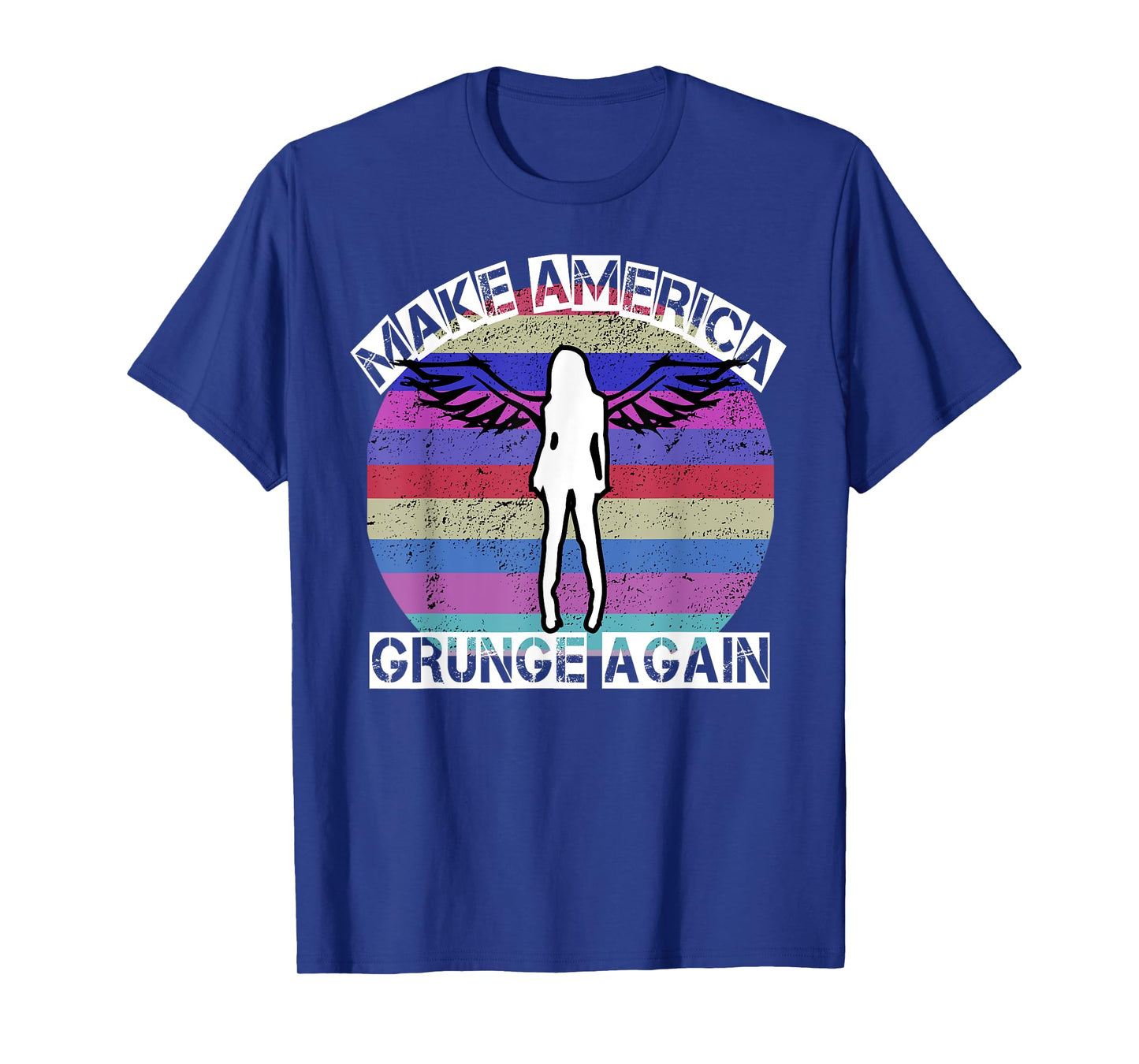 Make America Grunge Again Seattle Rock Distressed T-Shirt T-Shirt