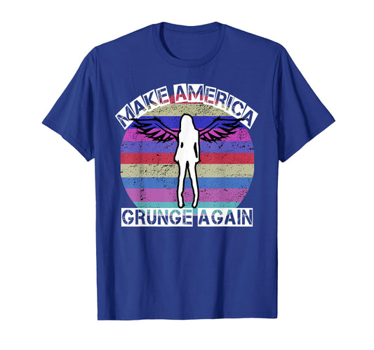Make America Grunge Again Seattle Rock Distressed T-Shirt T-Shirt