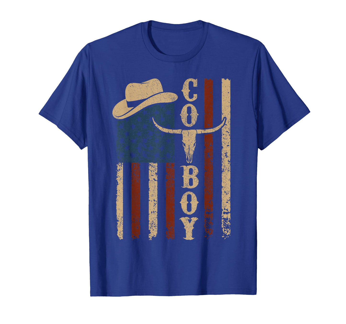 Western Country Men Teen Boy Kid Rodeo Southern Retro Cowboy T-Shirt
