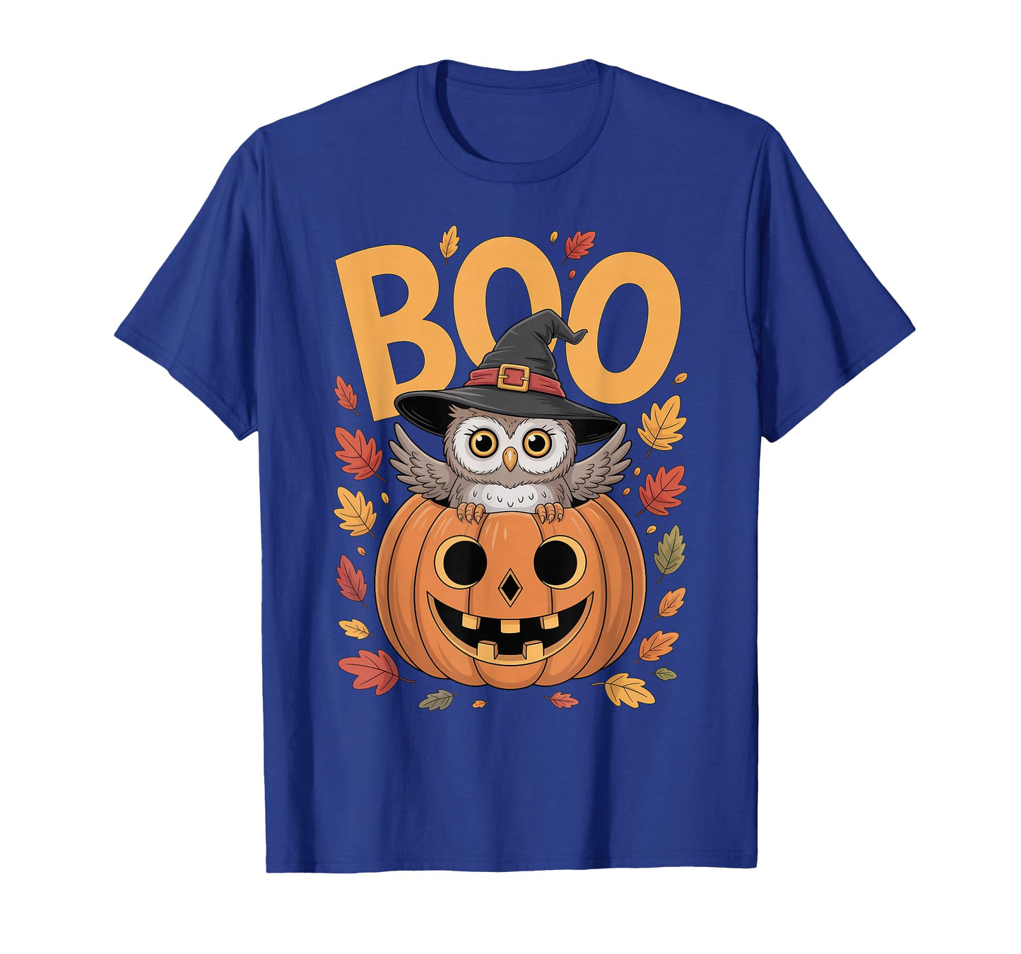 Owl Costume on Pumpkin Halloween Owl T-Shirt