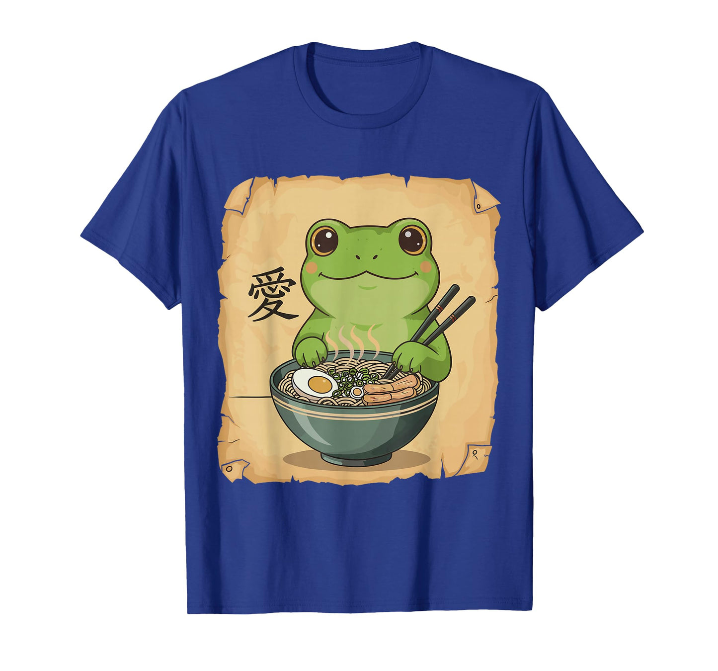 Ramen Frog Noodle Kawaii Lover Japanese Funny Graphic T-Shirt