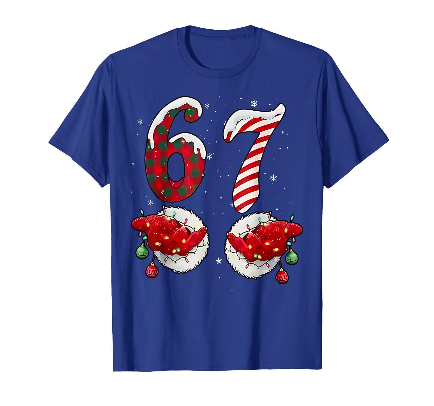 67 Christmas 6 7 Meme Pajamas Holiday Gen Alpha Slang T-Shirt