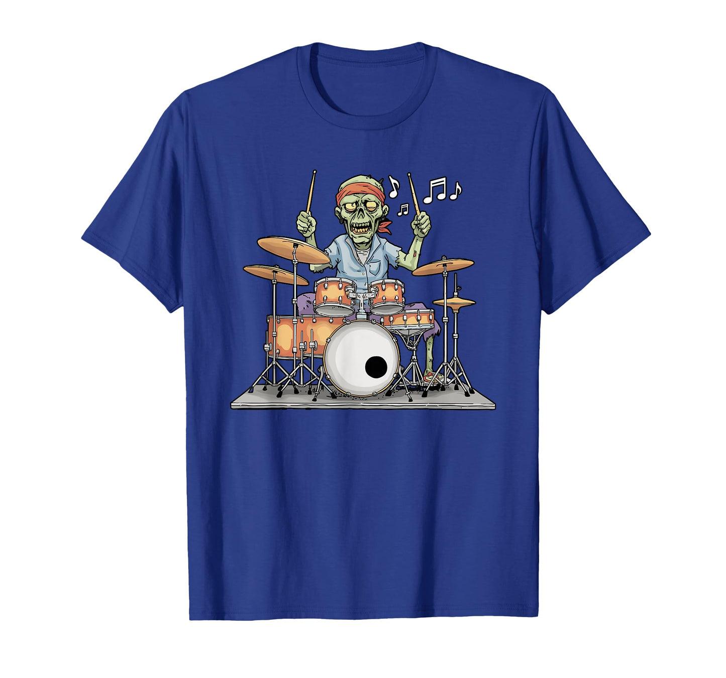 Drum Drumming Music Instrument Funny Zombie Drummer T-Shirt