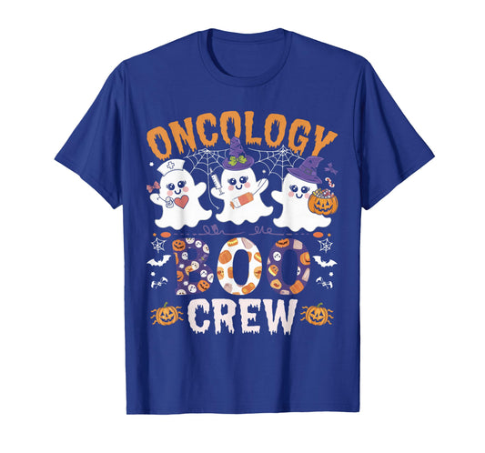Oncology Boo Crew Funny Ghost Halloween Spooky Costume Nurse T-Shirt