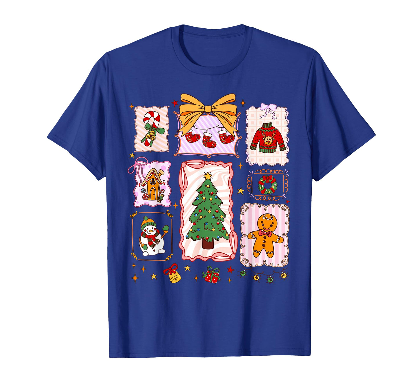 Merry Christmas Coquette Bow Family Xmas Men Women Kids T-Shirt