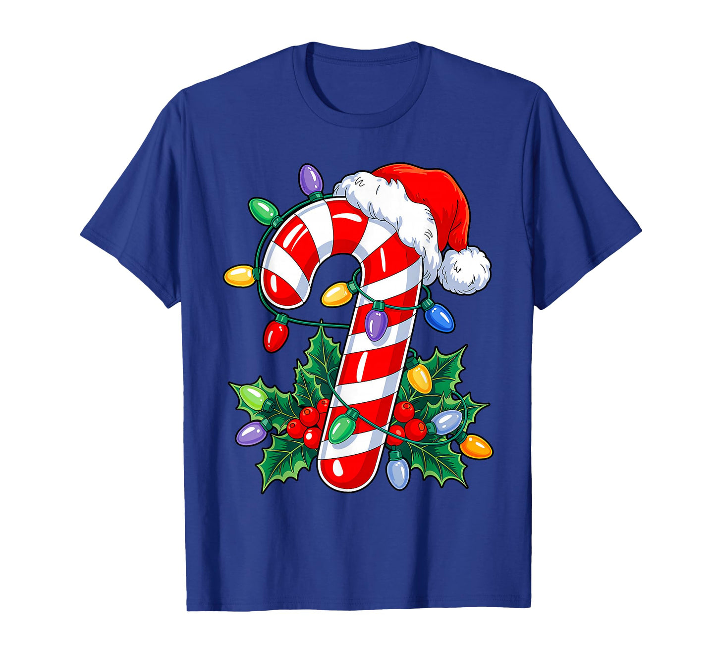 Candy Cane Crew Christmas Lights Family Matching Xmas Girls T-Shirt
