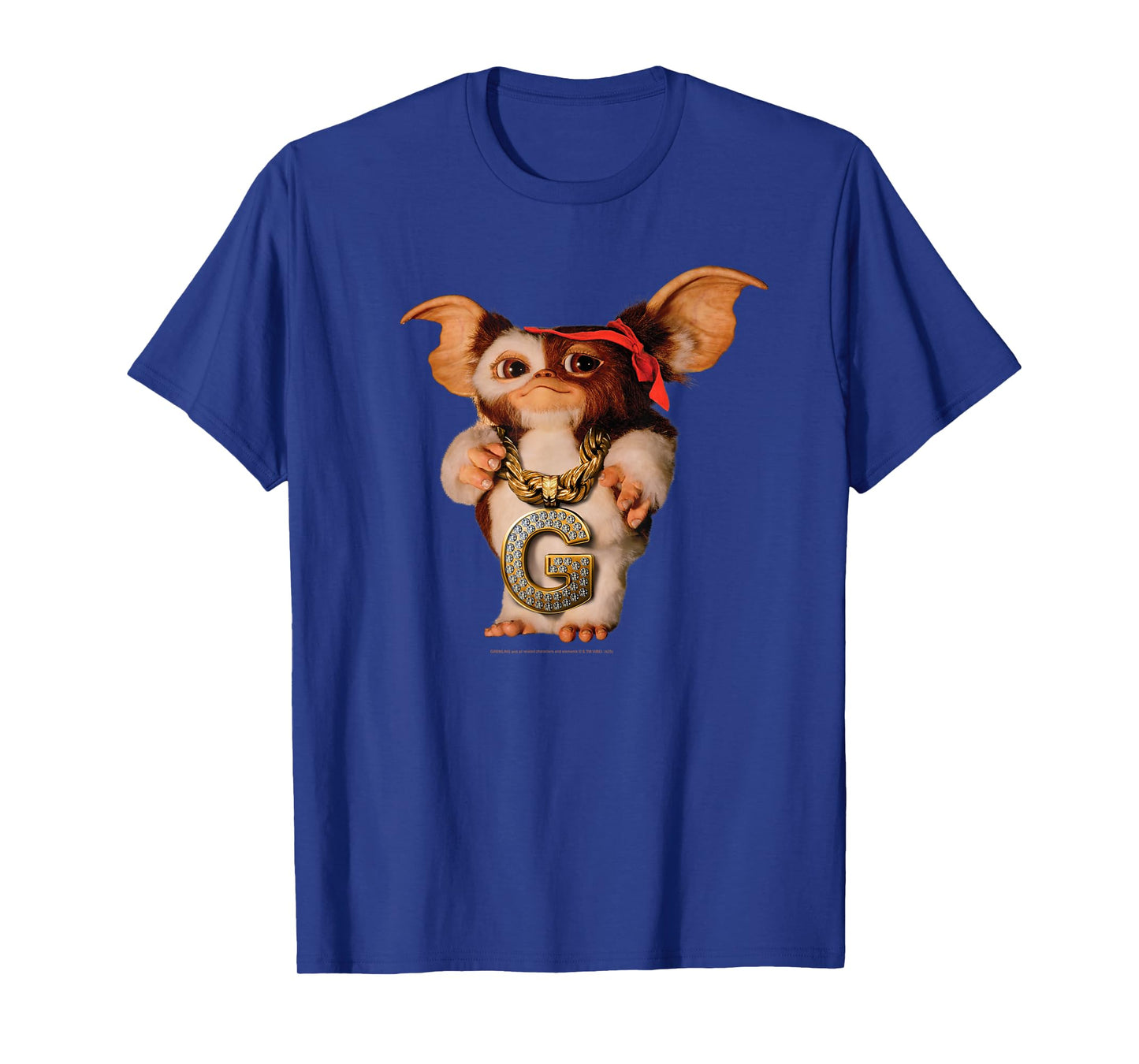 Gremlins Gizmo with Blinged Out G Chain Funny Movie T-Shirt