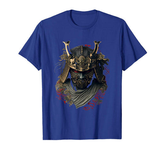 Samurai Helmet Warrior Bushido Oni Mask Japanese Culture T-Shirt