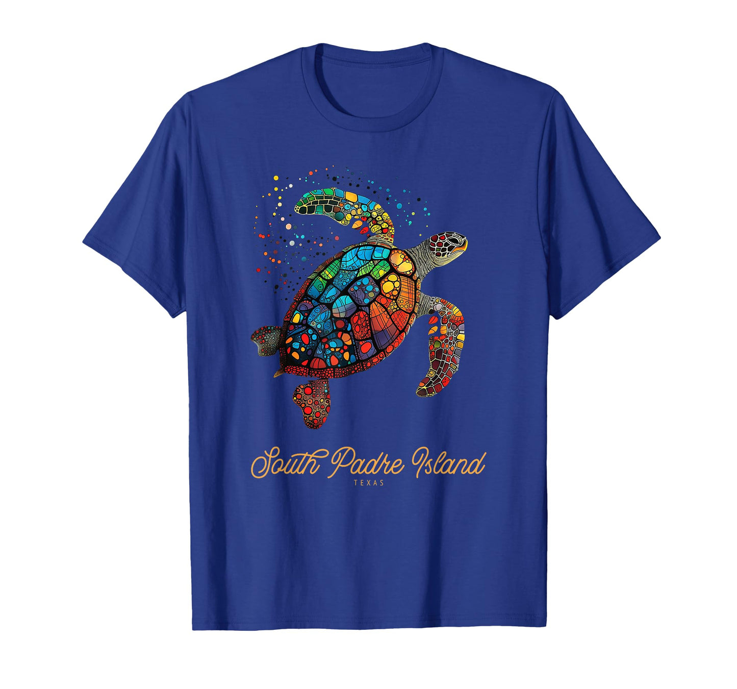 South Padre Island Vintage Retro Texas Sea Turtle Holiday T-Shirt
