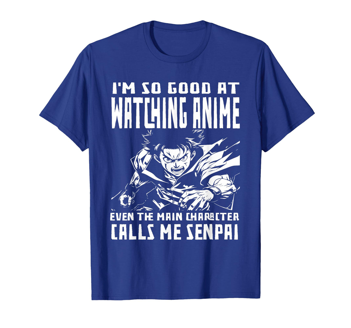 Watching Anime Even Character Calls Senpai Funny Anime Kids T-Shirt