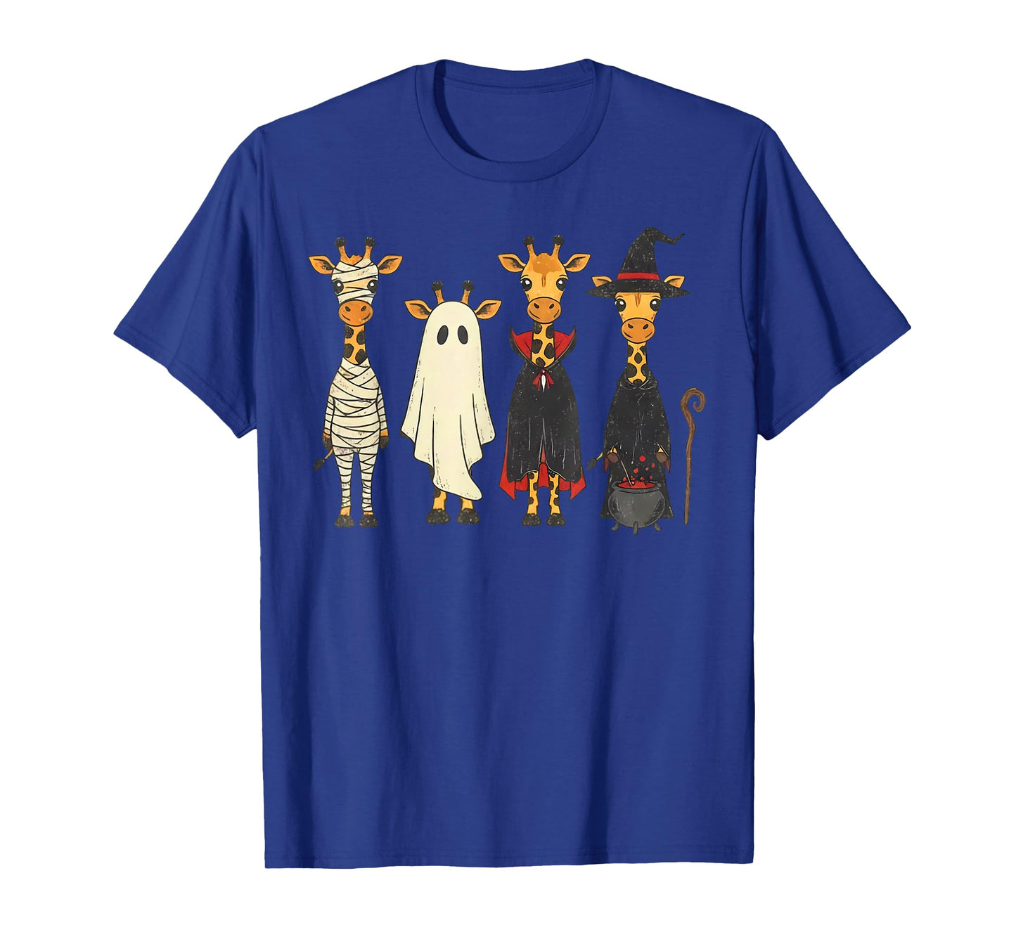 Spooky Ghost Giraffe Halloween Funny African Animal Lover T-Shirt