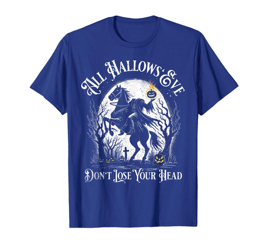 Headless Horseman Pumpkin Face Happy Halloween Sleepy Hollow T-Shirt