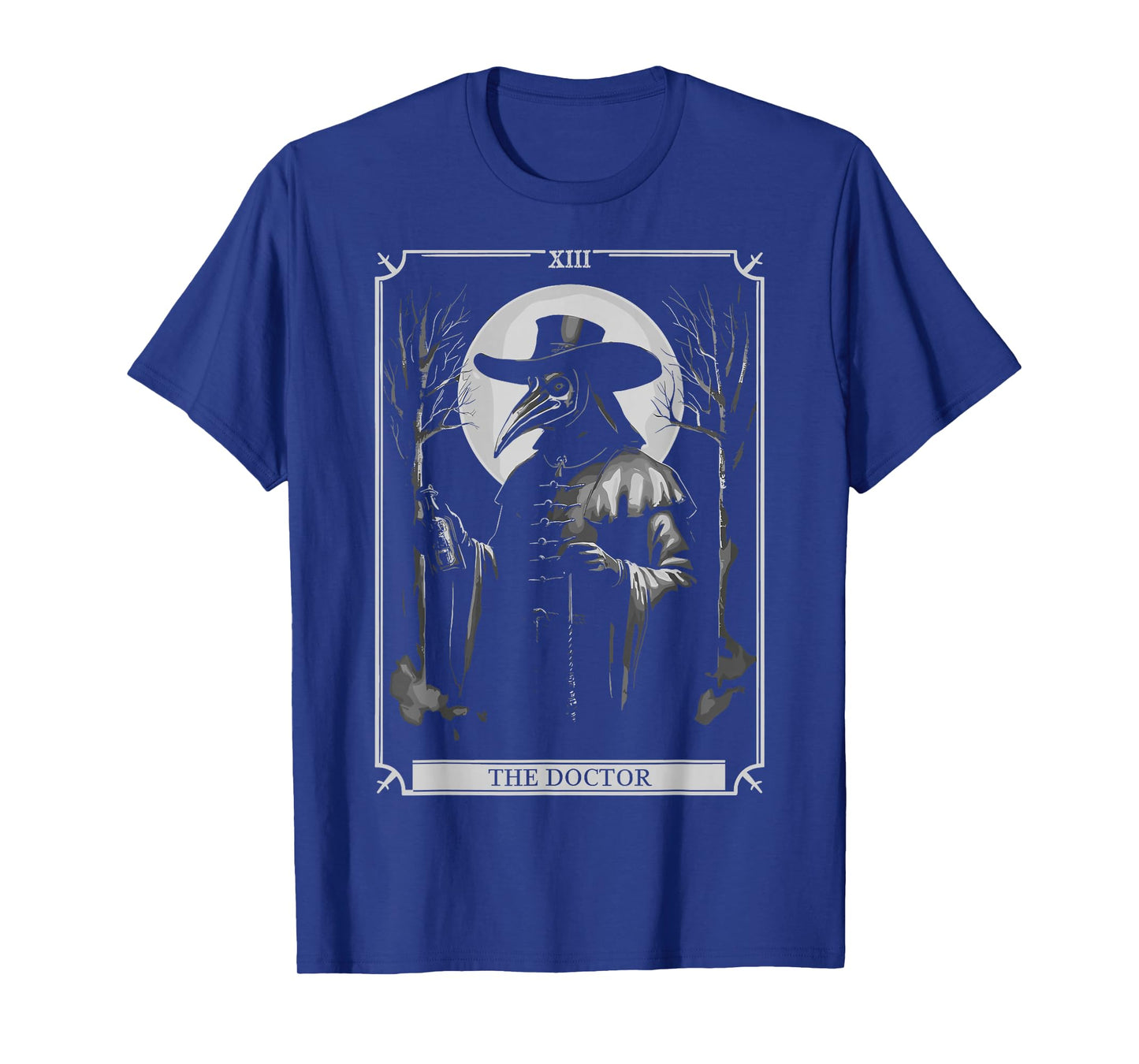 Plague Doctor Tarot Card Death Horror Art Occult Satanic T-Shirt
