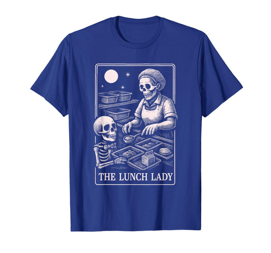 The Lunch Lady, Scary Skeleton Lunch Lady Halloween Tees T-Shirt