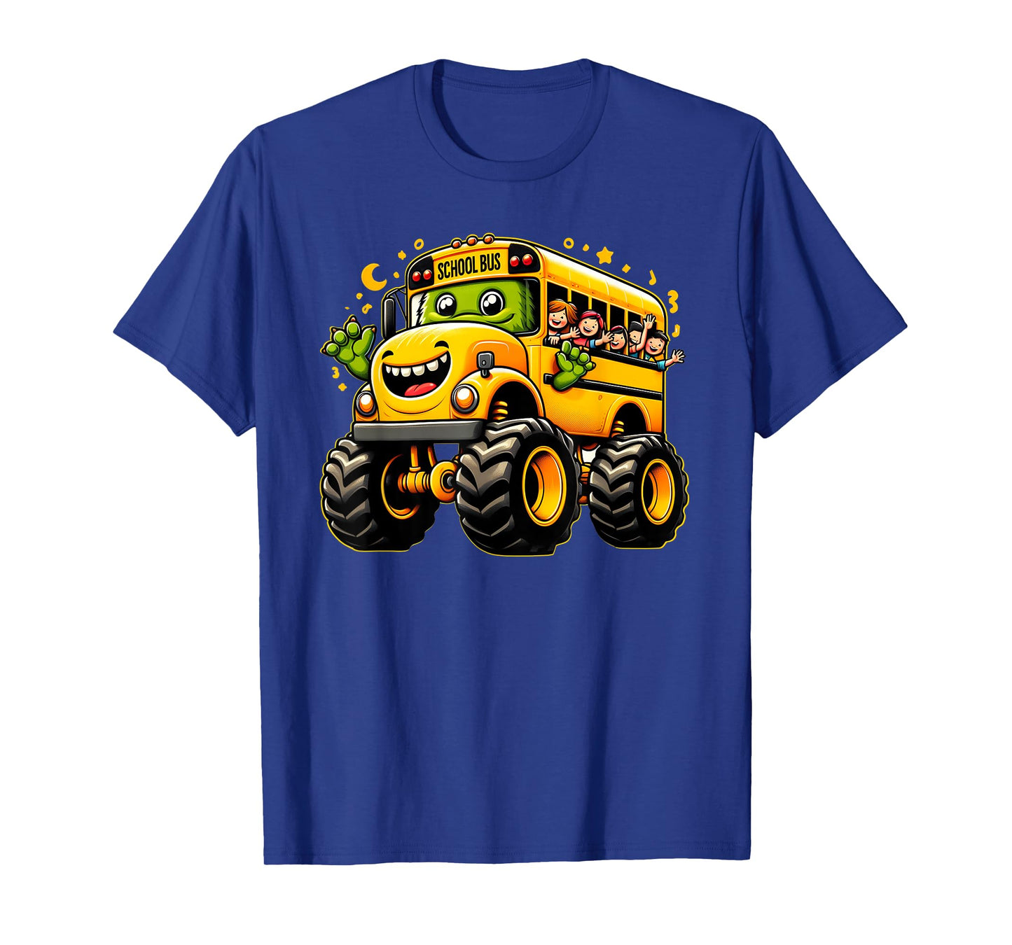 Yellow Monster Truck School Bus Cute School Bus Driver T-Shirt
