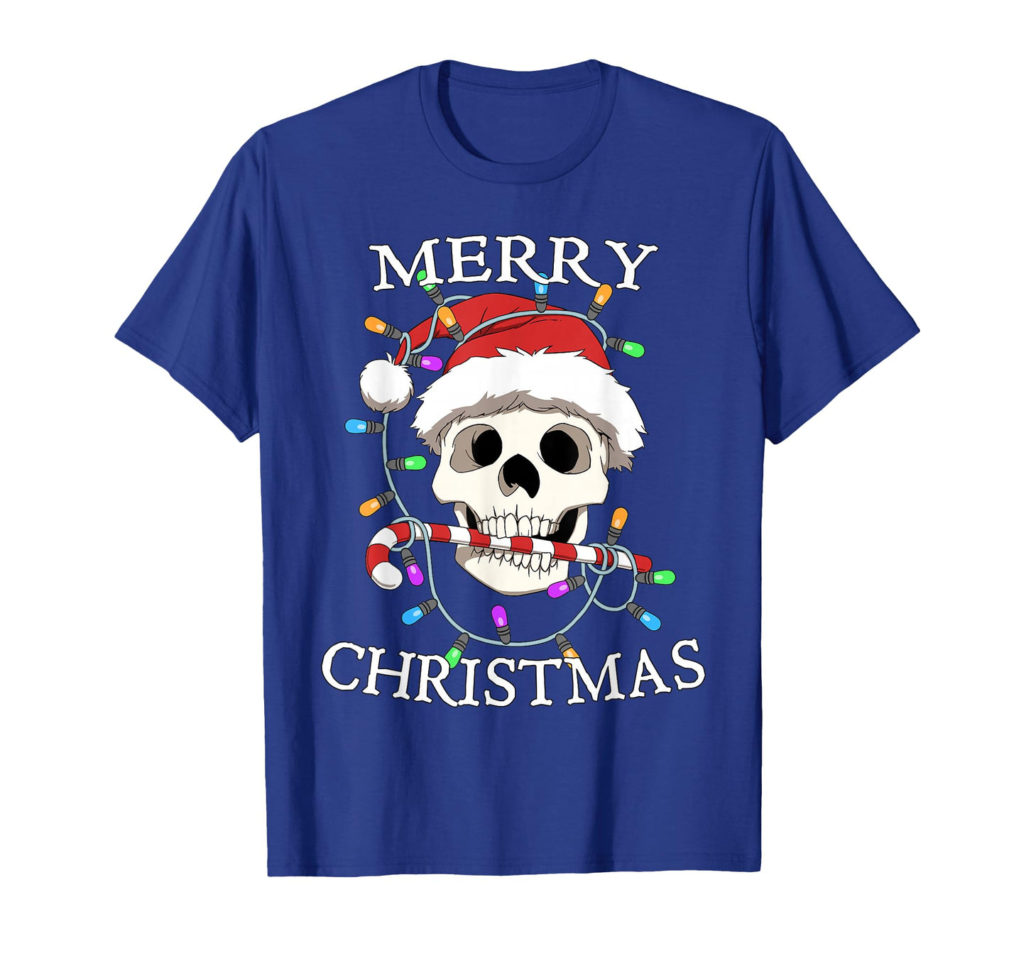 Merry Christmas Skull Skeleton Men Women T-Shirt