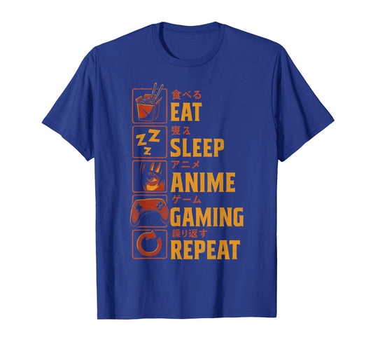 Funny Gamer Anime Graphic Tee Men Boys Teens Video Gaming T-Shirt