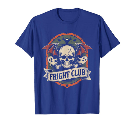 Fright Club Funny Spooky Halloween Skull Outfit T-Shirt