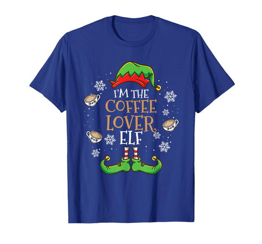 Im The Coffee Lover Elf Christmas T-Shirt