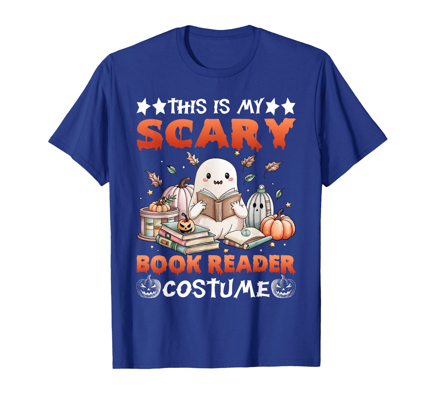 This Is My Scary Book Reader Costume Spooky Ghost Reading T-Shirt