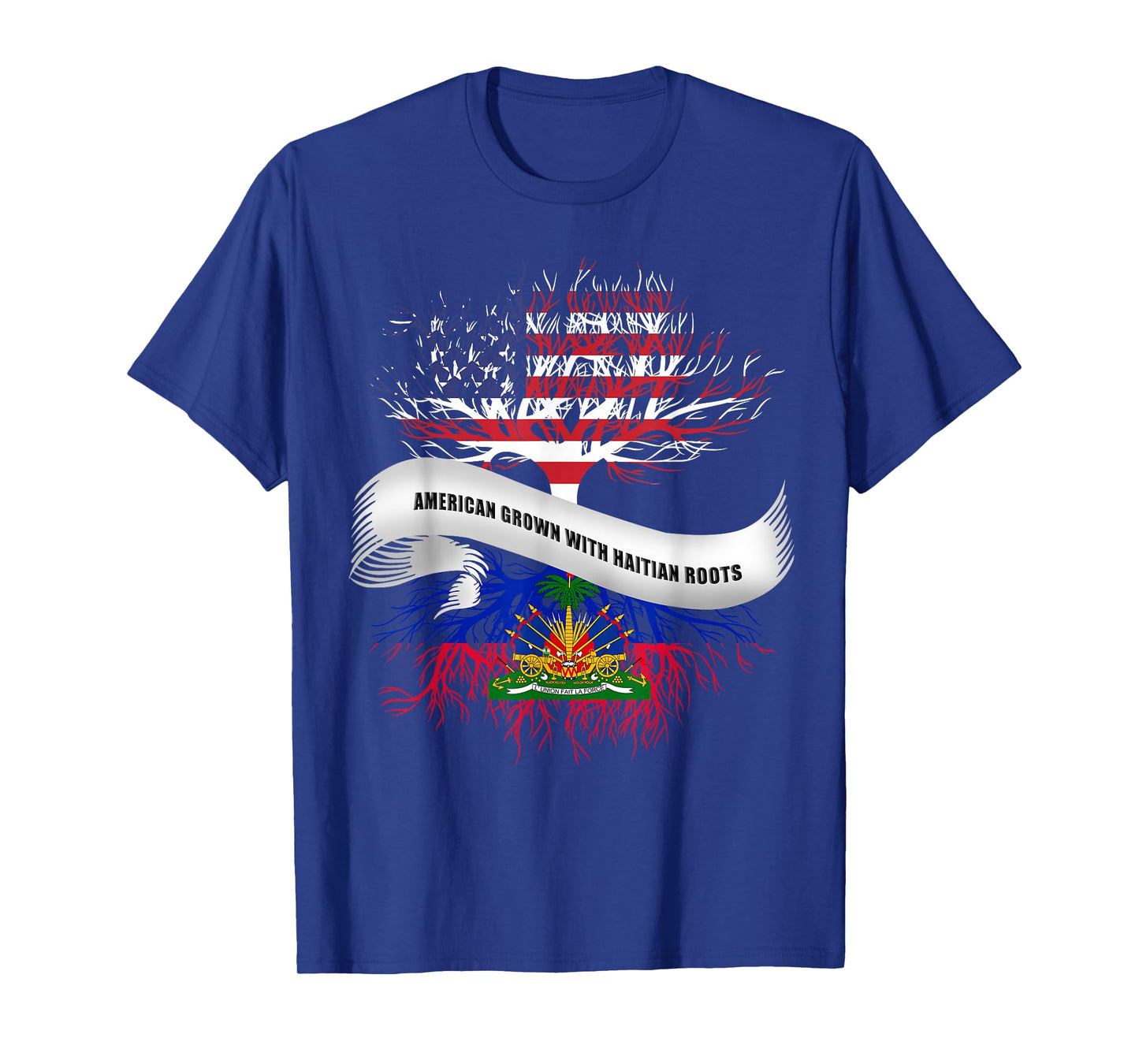 American Grown With Haitian Roots T-Shirt Haiti Tee T-Shirt