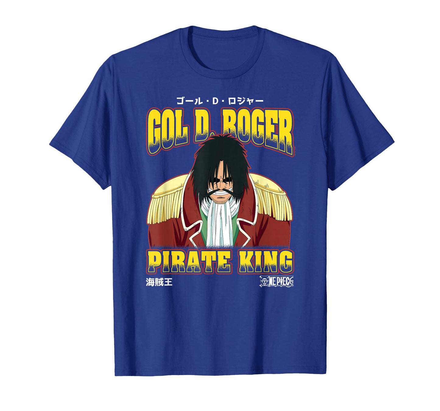 One Piece Anime Gol D. Roger Pirate King Portrait T-Shirt