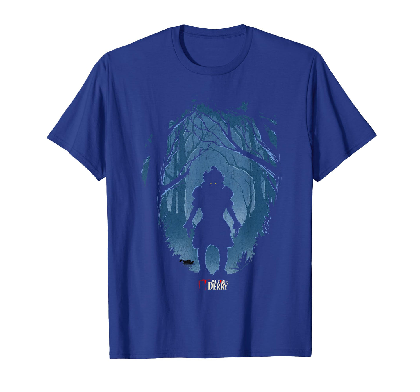 Welcome to Derry Pennywise Silhouette in The Deep Forest T-Shirt
