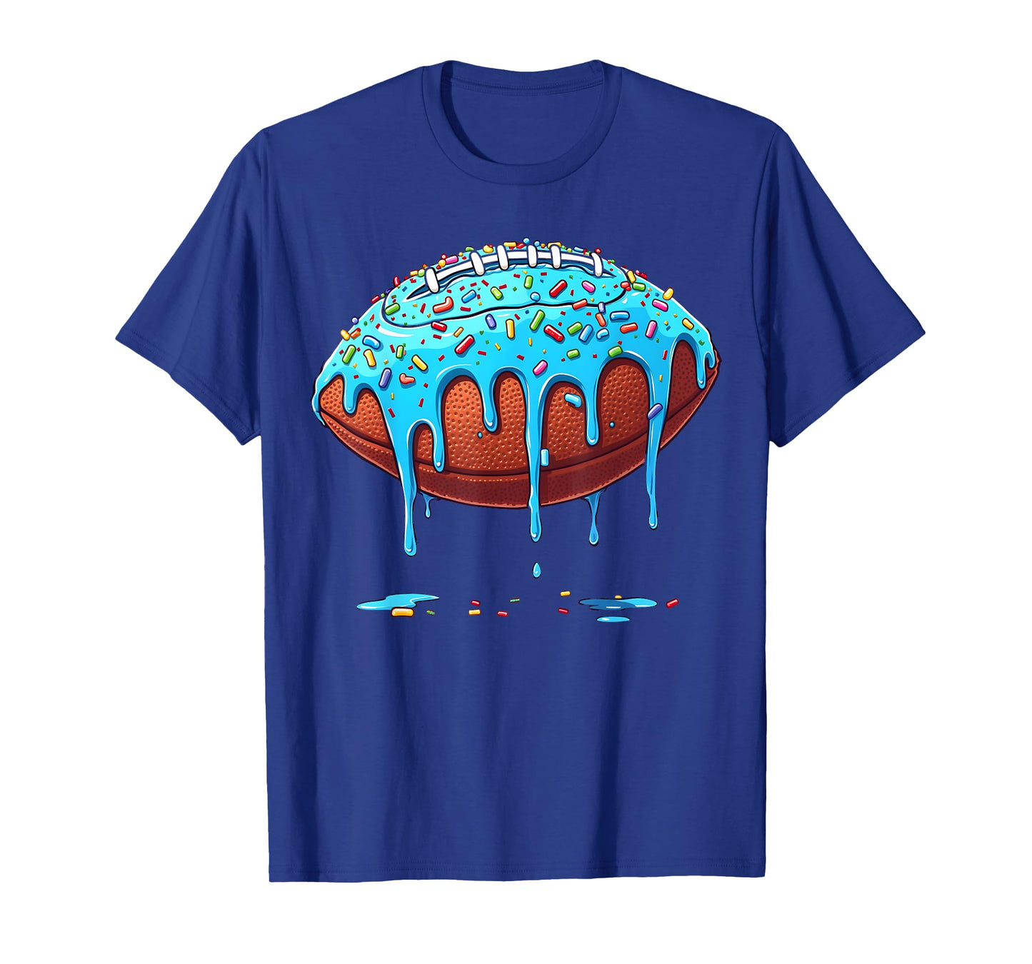 Football Drip Boys American Football Ice Cream And Sprinkles T-Shirt