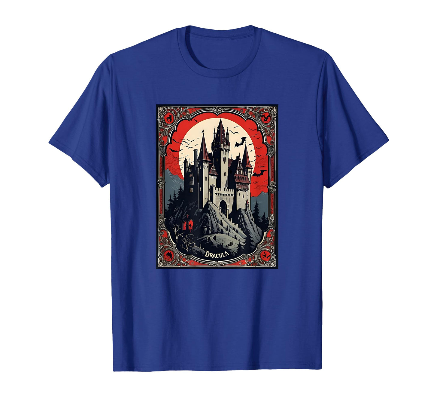 Dracula's Castle Book Cover Illustration T-Shirt