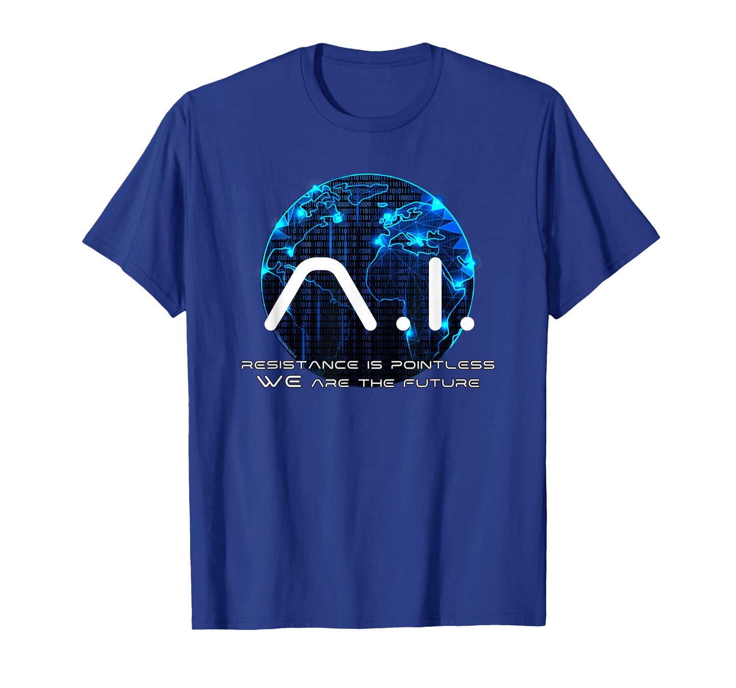 Funny AI Singularity Conspiracy Theory Machine Learning AI T-Shirt