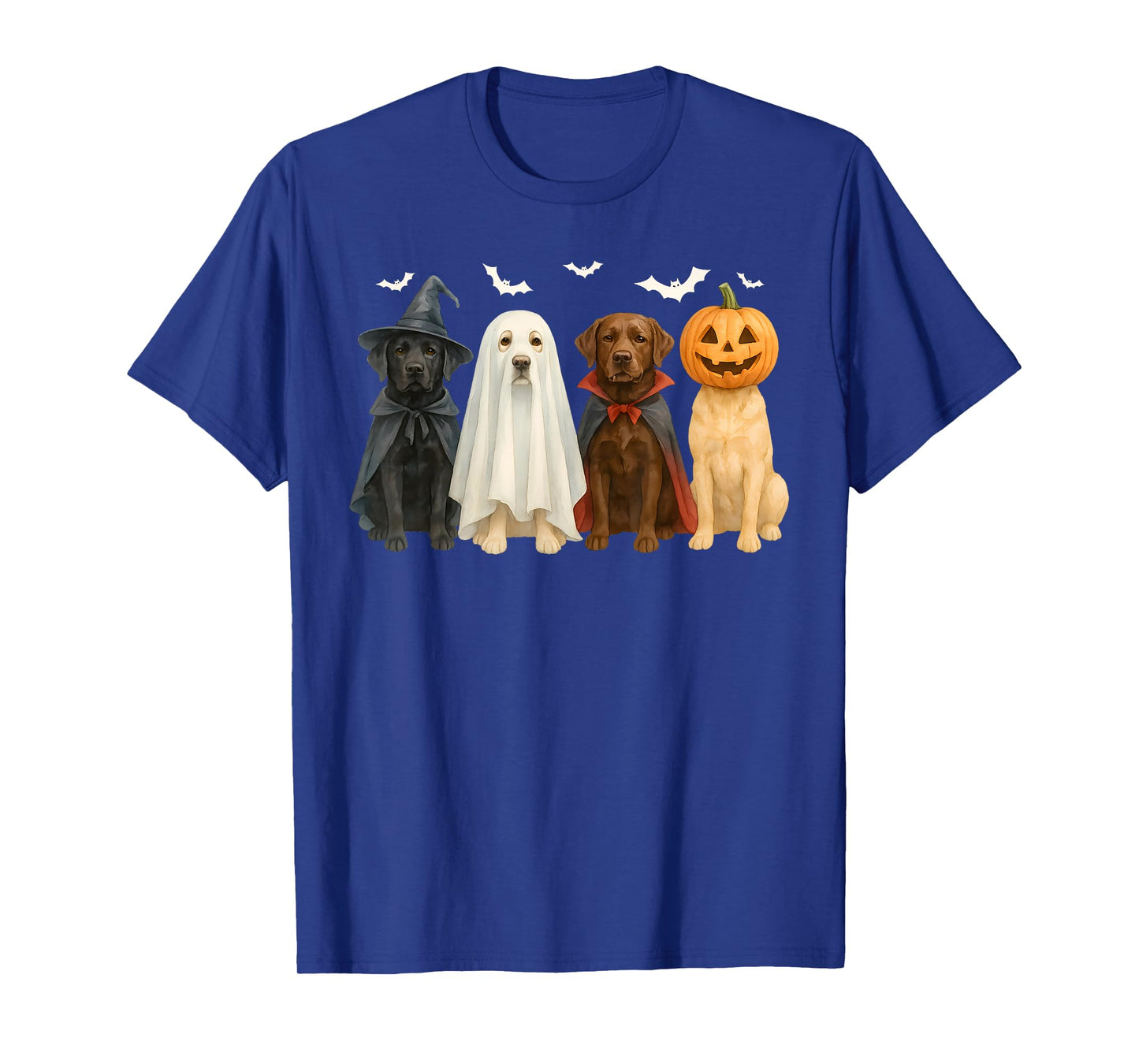 Labrador Ghost Dogs Halloween Costume for Men Women Kids T-Shirt