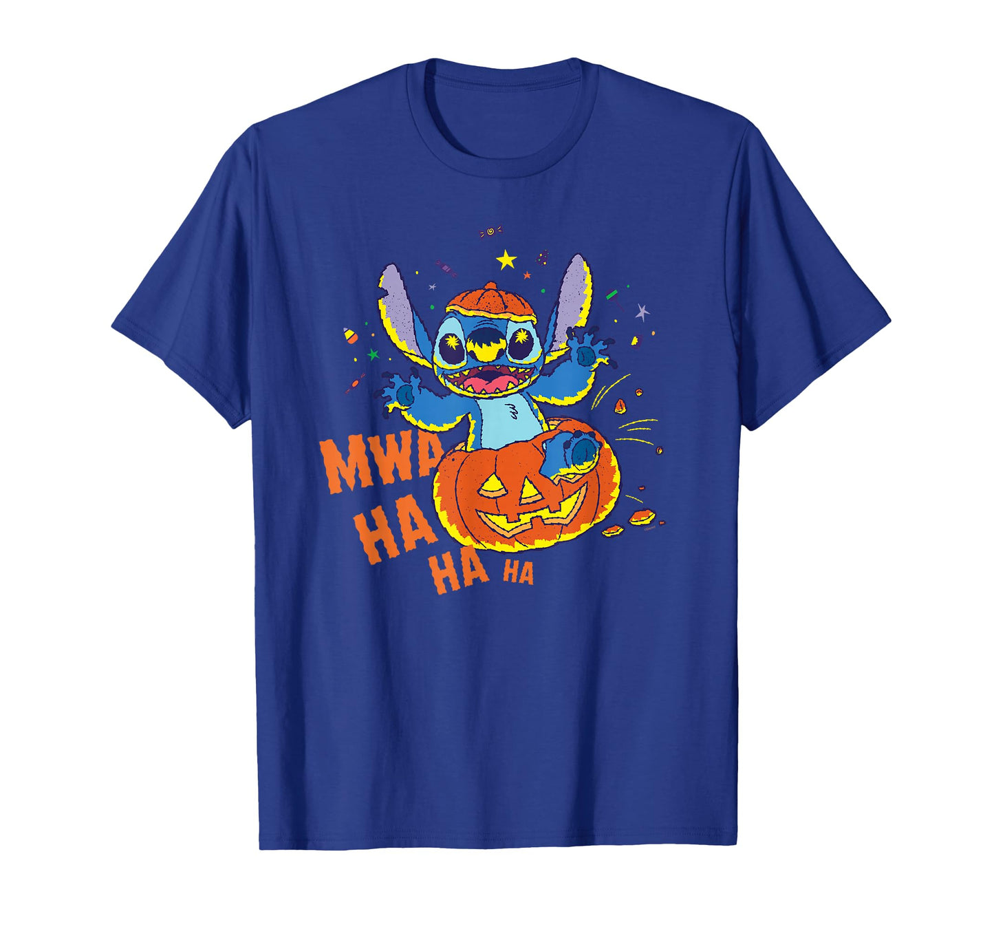 Disney Stitch Jack-o’-Lantern Surprise Mwa Ha Ha Halloween T-Shirt