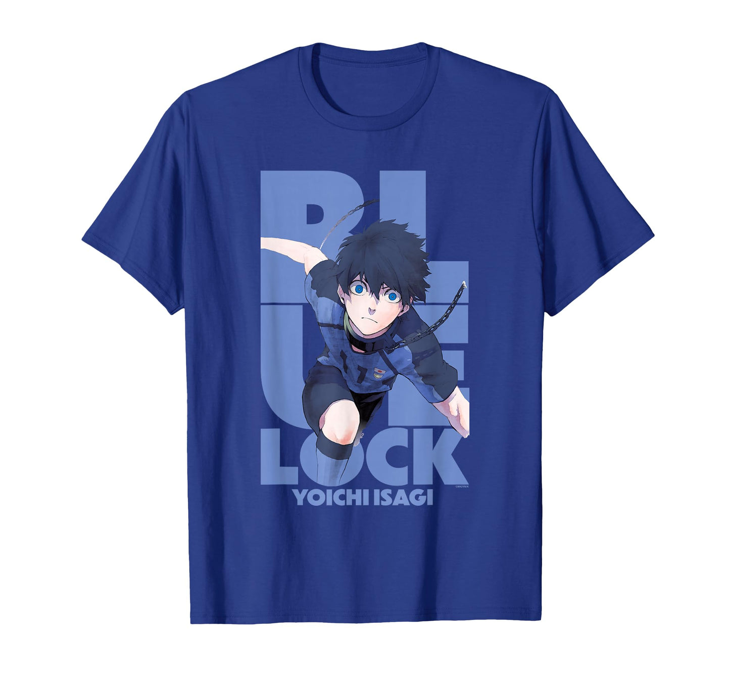 Blue Lock Yoichi Isagi Running Through Big Chest Portrait T-Shirt
