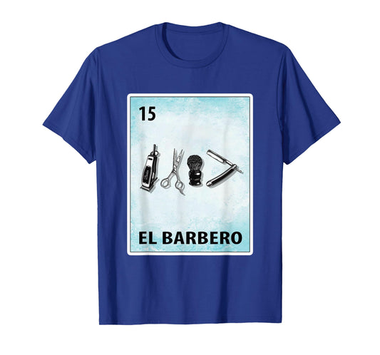 El Barbero Mexican Barber Cards T-Shirt