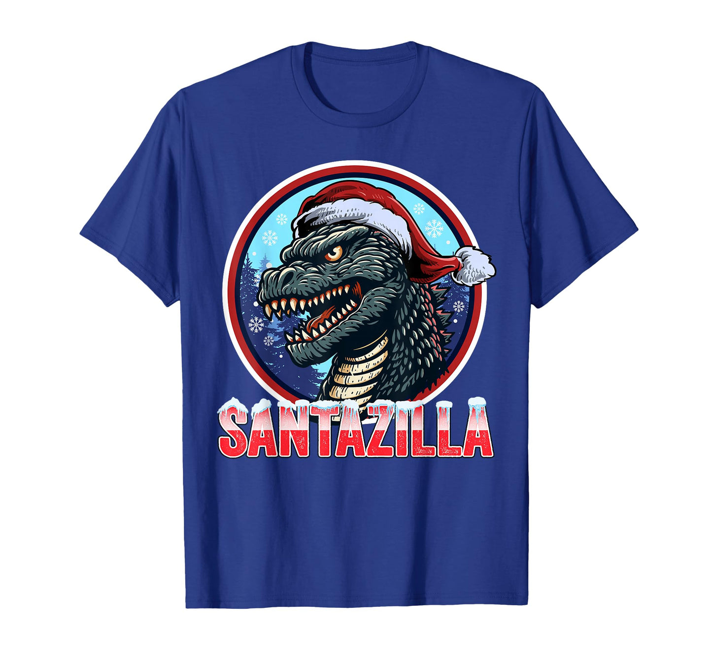 Kaiju Christmas Santazilla Japanese Monster Dinosaur Boy T-Shirt