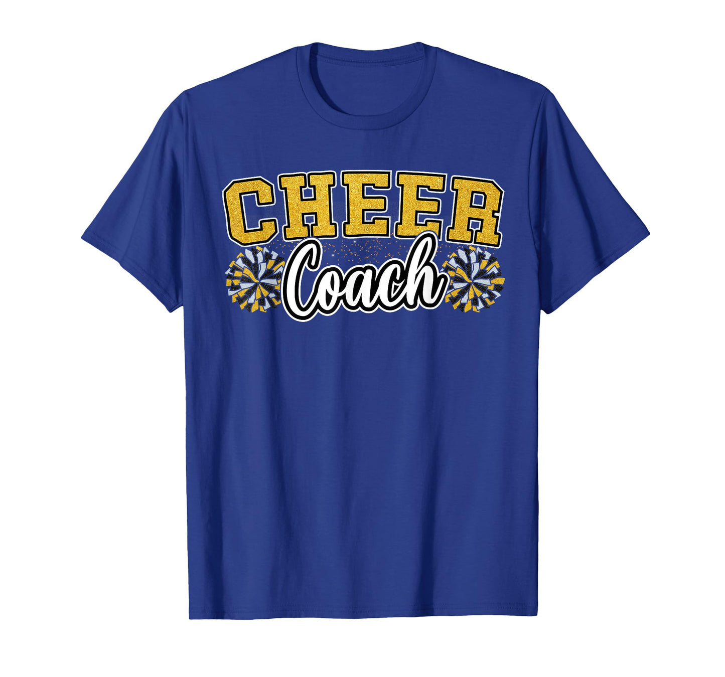 Loud Proud Cheer Coach Yellow Pom Poms Cheerleader Women T-Shirt