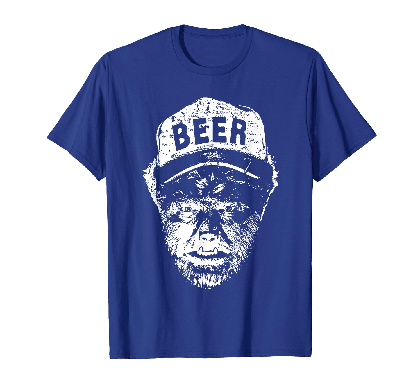 Vintage Wolfman Retro Horror Monster Werewolf Drinking Beer T-Shirt