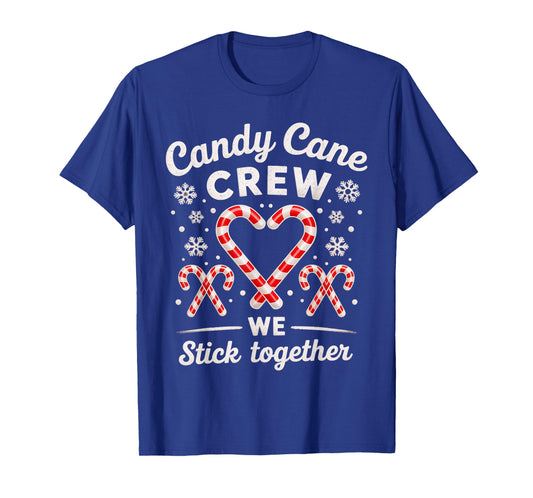 Christmas Candy Cane Heart Holiday Family Matching Pajama T-Shirt